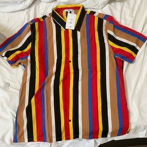Stripped Men button up shirt (XL)